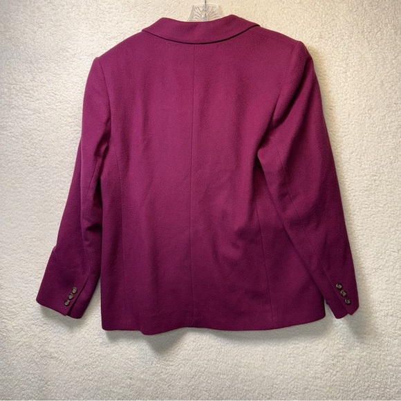 L.L. Bean Women's Rich Purple Suit Jacket Size 12 - Picture 3 of 5